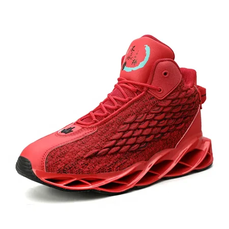 

Men‘s Basketball Shoes Lightweight Breathable Non-Slip Cushioned Boots For Outdoor Workout Sports Fitness Streetball Running