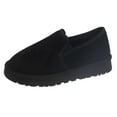 thumbnail image 2 of Womens Warm Fleece Lined Slip-On Winter Boots - Non-Slip Thick Sole Flock Upper Black Low-Top Casual Daily Wear Shoes for Ladies,Size 42, 2 of 9