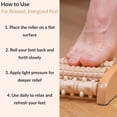 thumbnail image 3 of Natural Wooden Foot Roller Massager, 3 of 8
