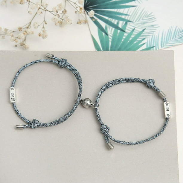 Pulseras para mujer, regalos para mujer, pulsera de succión magnética de aleación solemne, regalos para amantes, pulsera para mujer