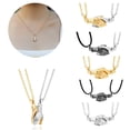 thumbnail image 2 of Couple Magnetic Necklaces, 2 Pcs Magnet Hand In Hand Necklace Pendant Necklaces Set, 2 of 4