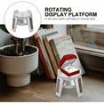 thumbnail image 2 of Miangastore Product Display Spacecraft Ornament Rotating Display Plate Silver 1Set, 2 of 8