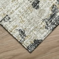 thumbnail image 3 of Addison Rugs Indoor/ Outdoor Accord Modern Abstract Polyester Washable Rug New 8' x 8' Round - Beige Gold Charcoal, 3 of 5