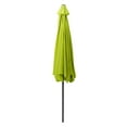 thumbnail image 6 of CorLiving 10ft Large Lime Green Round, Market Patio umbrella with Side Flaps and Round Fillable Base - Deck Umbrellas Outside, Table Umbrella Patio, Patio Table Umbrella, Outdoor Umbrellas Patio, 6 of 14