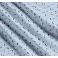 thumbnail image 3 of Soimoi Blue Cotton Voile Fabric Rose Buds Floral Fabric Prints By Yard 56 Inch Wide, 3 of 7