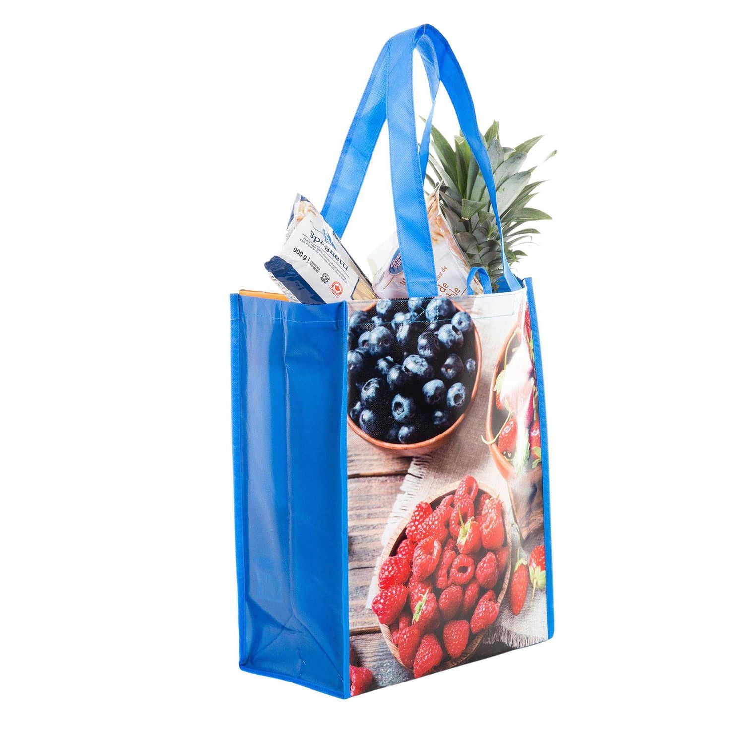 Sac d’épicerie réutilisable avec poignées, Sac réutilisable pour les courses Sac de Courses Polyvalent