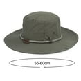 thumbnail image 6 of Fashion Round Breathable Bucket Hat for Unisex Wide Brim Drawstring Fisherman Hat Hiking MountainTravel Caps, 6 of 8
