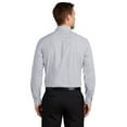 thumbnail image 2 of Port Authority W644 Broadcloth Gingham Easy Care Shirt, Gusty Grey/ White, M, 2 of 4
