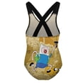 thumbnail image 2 of Adventure Time Swimwear Kids' One-Piece Swimsuit Quick-Dry Cute Printed Girls' Swimwear Bathing Suit for Beach & Pool 11-13Y(160cm), 2 of 8