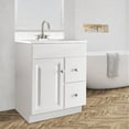 thumbnail image 5 of Design House Solid Wood 24" Wyndham 1-Door Ready to Assemble Bath Vanity Cabinet, White, 5 of 15