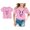 Pink-1, variant on Kids Easter Outfits For Girls Short Sleeved T Shirt Gray Easter Graphic Tees Easter Clothes Girls Easter Outfit Size 4-5 Years