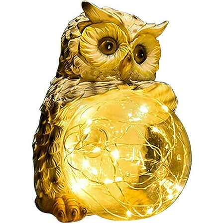 

Outdoor Solar Lights Garden Decoration LED Owl Night Light Waterproof Bird Sculp Outdoor Decoration for Lawn Patio Front Garden