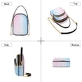 thumbnail image 3 of FORMRS Crossbody Bag for Women Quilted Travel Shoulder Cell Phone Purse with Chain Strap Handbag, Light Blue Stripes, 3 of 7