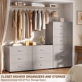 Curated visual reference: Homieasy 2 Pack Stackable Large Walk In Closet Drawer System Photo Inspiration