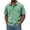 Light Green03, variant on Dwelliawo Distressed Shirts Mens Basic Button Casual Short Sleeve Shirt Solid Color Vintage Tees Golf Classic Acid Wash Tops Navy 3XL