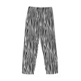 thumbnail image 3 of Lsque Zebra Skin Print Men's Pajama Pants, Lounge Pant - Comfortable Home Wear,Elastic Waistband, Stylish Design-XX-Large, 3 of 9