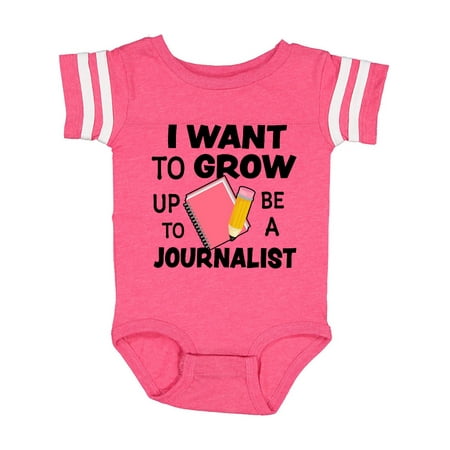 

Inktastic I Want To Grow Up To Be A Journalist Gift Baby Boy or Baby Girl Bodysuit