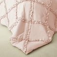 thumbnail image 4 of BedDecor 3 PC Luxury Diamond Ruffle "Peach, King/Cal King" 800 TC 100% Long Staple Egyptian Cotton Made Down Alternative Comforter, 4 of 5