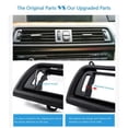 thumbnail image 7 of 2X Plated Black Dashboard Central Air Conditioner Vent Grille Complete Assembly for 5 Series F10 F11 F18 64229209136, 7 of 7
