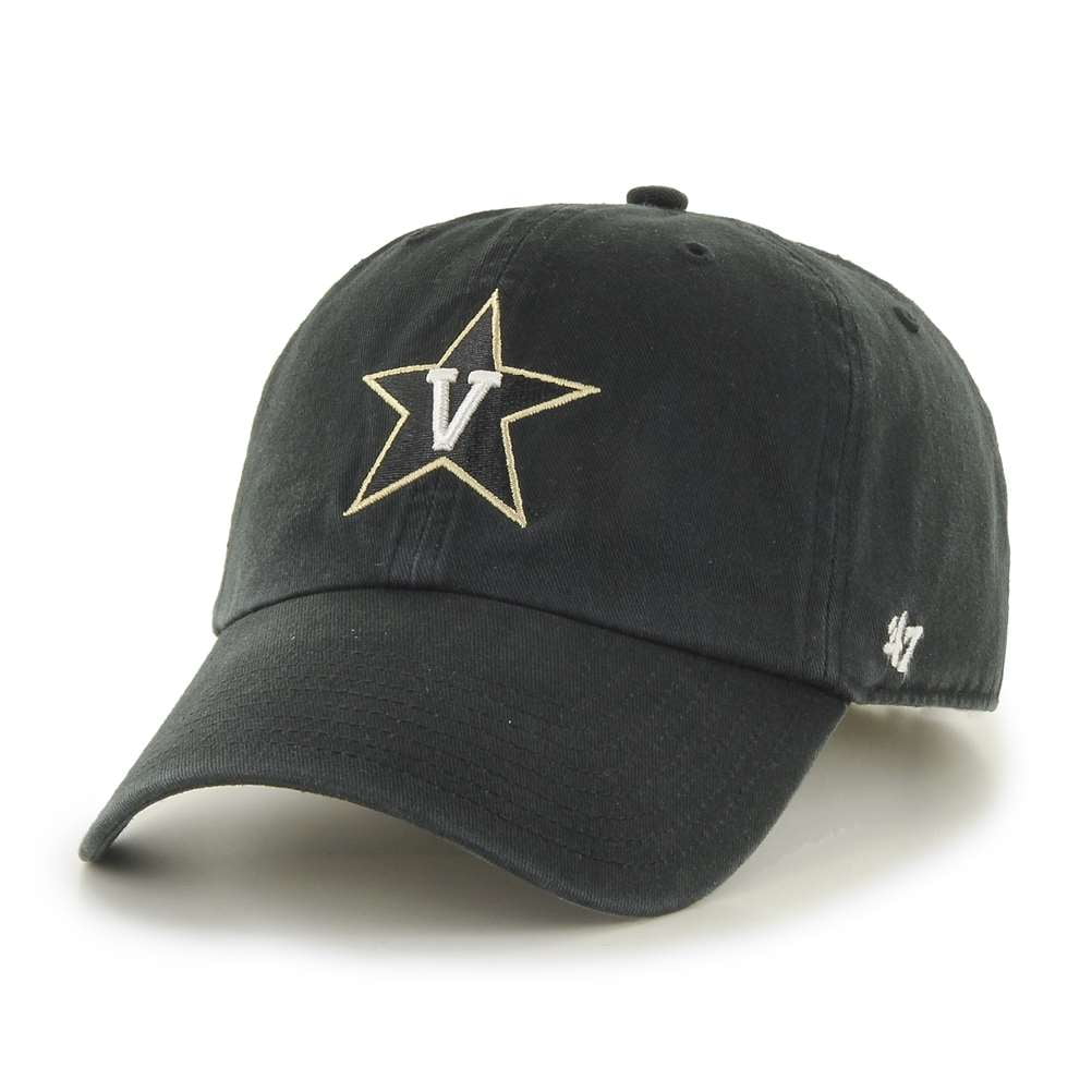 Vanderbilt Commodores 47 Brand Clean Up Adjustable Hat Black