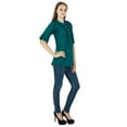 thumbnail image 3 of Boho Top Dress Solid Wear Casual Tunic Women Clothing Cotton Summer Sundress, 3 of 4