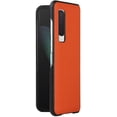 thumbnail image 5 of Galaxy Fold Case,Protective Cover Litche Partten Premium Genuine Leather Case for Samsung Galaxy Fold,Orange, 5 of 15