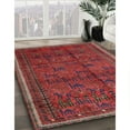 thumbnail image 3 of Ahgly Company Machine Washable Indoor Rectangle Traditional Chestnut Brown Area Rugs, 7' x 9', 3 of 7