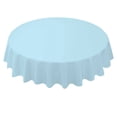 thumbnail image 3 of BAETEUY 84 Inch Round Tablecloth Simple Disposable PE Waterproof Thicker Table Cover Fabric for Home, 3 of 7