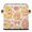 Multicolor 4, variant on CURLYOOT Chick Easter Cube Storage Bin, 11 Inch Storage Cube Fabric Bin for Shelves, Egg Pink Foldable Clothes Organizer Baskets with Leather Handle for Closet Home