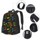 thumbnail image 2 of Easygdp Pixel Game Mochila de Gran Capacidad Minimalista Ideal para Escuela, Viajes y Uso Diario, 2 of 6