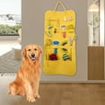 thumbnail image 6 of Yellow Foldable Pet Toy Storage Wall Bag - Easy-to-Clean Felt Material, Organize & Display Pouch, Teaser Toy Storage for Cats & Dogs, Space-Saving Wall-Mounted Home Design, 1pc, 6 of 6