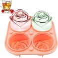 thumbnail image 1 of Bandeja grande para cubitos de hielo MACHAO con embudo incorporado forma de rosa 2,5 pulgadas, 1 of 5