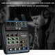 thumbnail image 3 of Mezclador de Audio de 4 Canales Mini Consola Mezcladora de Sonido Bluetooth Fuente de Alimentación de 48 V para de Karaoke de Grabación de DJ de Música, 3 of 6