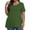Green T-Shirts for Women, variant on Olyvenn Stylish Plus Size Tops for Women Dressy Short Sleeve V Neck Shirts for Women Summer Tops for Women Solid Long Shirts Navy 10