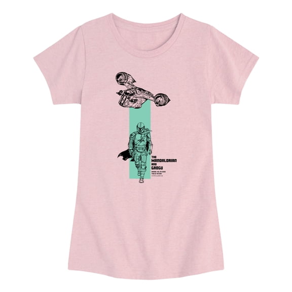 Star Wars - Color Block Girls' Fitted Short Sleeve Graphic T-Shirt