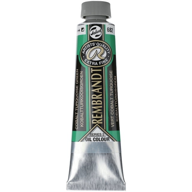 Rembrandt Oil Colour Paint 40ml Series 5-Cobalt Turquoise Green-ROCP40S5-682