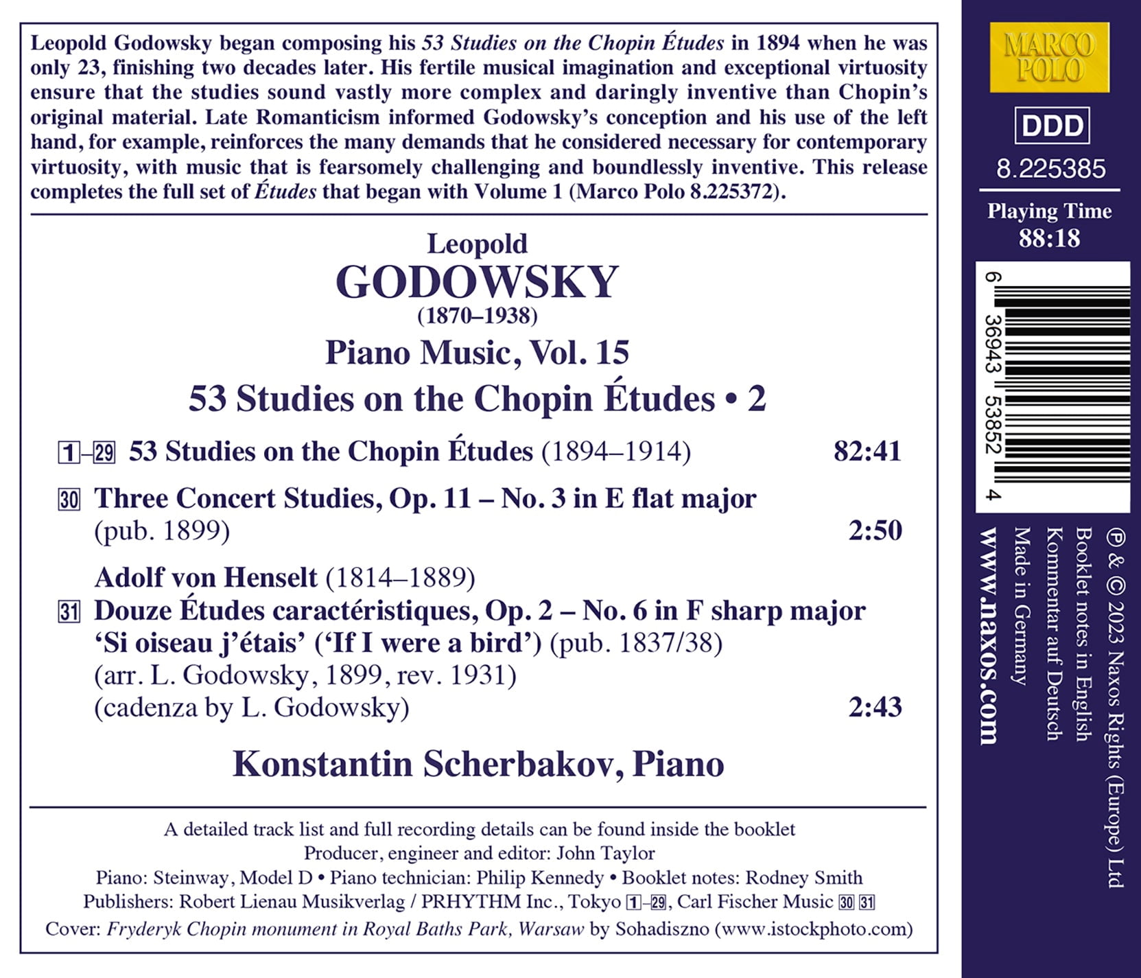 Konstantin Scherbakov - 53 Studies on the Chopin Etudes Vol. 2 - Music & Performance - CD