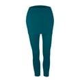 thumbnail image 7 of Skirted Leggings, Comdrip Women's Plus Size High Waisted Athletic Pleated Skort Skirt with Leggings Green XL, 7 of 7
