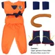 thumbnail image 3 of Disfraz de Son Goku de Anime, conjunto de peluca y zapatos, ropa de actuación para niños, accesorios para fiesta de carnaval, 3 of 5