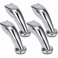 thumbnail image 1 of Thick Stainless Steel Sofa Legs, Furniture Legs, Chrome Legs, Furniture Cabinet Bed Sofa Legs, For Sofas, Chairs, Stools, Cabinets 4 Pieces Banmo, 1 of 4