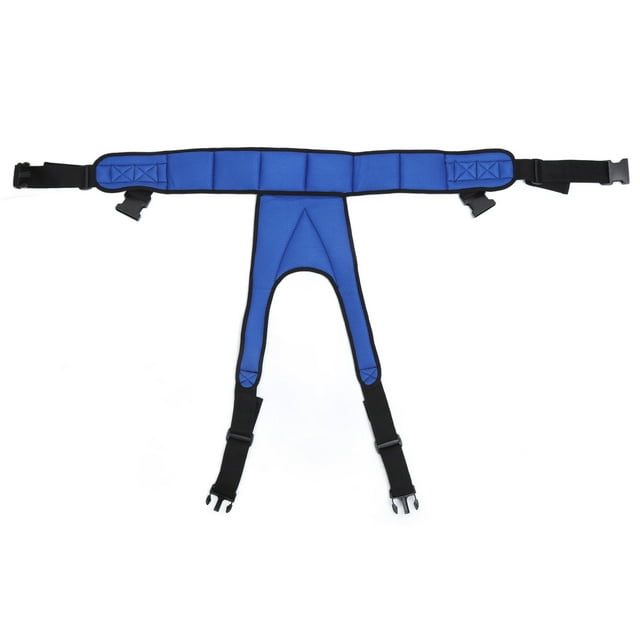 Wheelchair Seatbelt Comfortable Wear Blue Adjustable Tightness Fixing Function Reduce Bumps Wheelchair Fixing Belt for Hospital for Elderly for Outdoor