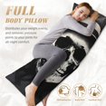 thumbnail image 3 of Yiaed Body Pillow Cover, Ultra Soft Microfiber Pillowcases, Breathable Long Pillow Case, Envelope Closure-Magician Hat Skull (20x54 inch)（Pillow core not included）, 3 of 5