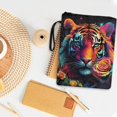 thumbnail image 4 of HELLHERO Tote Bags Easy Carry Book Case Polyester Decorative Design Paperback Book Cover with Handle for Notebook for Reusable, 4 of 8