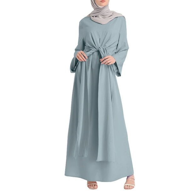 ZANZEA - ZANZEA Womens Muslim Abaya Kaftan Full Length Elegent Evening