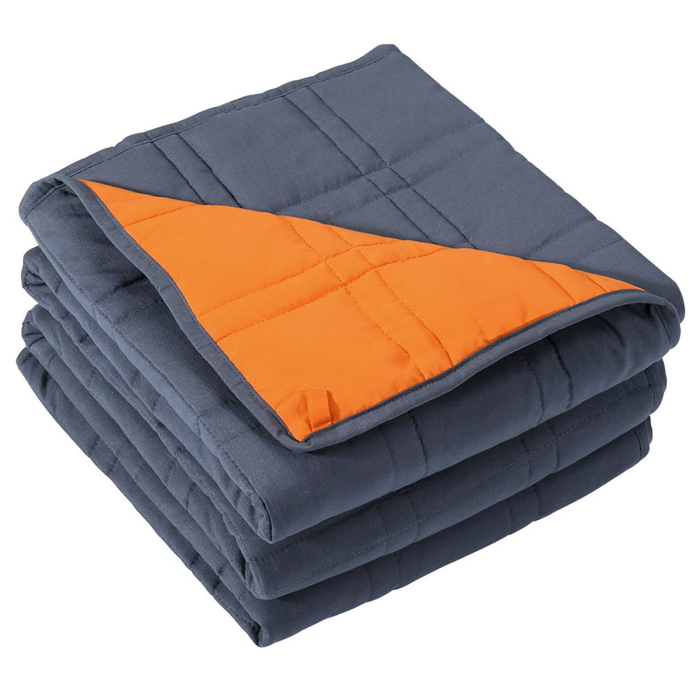 Reversible Weighted Blanket (15 lbs, 72 x 80 Inches), Cool Heavy