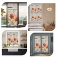 thumbnail image 7 of Retro Floral Window Privacy Film, Red Yellow Tulips Barm Doors Farmhouse Wooden Static Cling UV Sun Blocking Heat Control Window Tint Day and Night, Non-Adhesive One Way Privacy Cover 35.4''x78.7'', 7 of 7