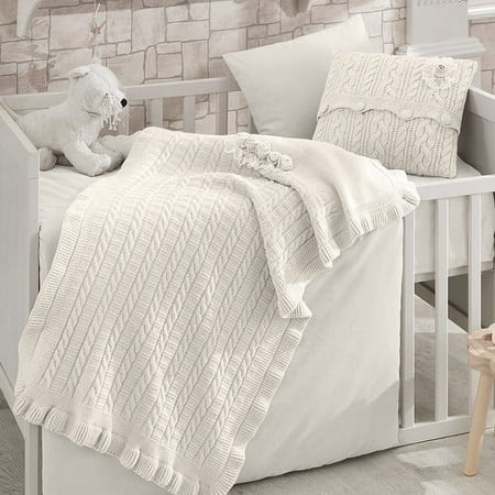 UPC: 0700287394846 | Nipperland Infant Cotton Bedding Set Crib Beige 6-Pieces