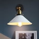 thumbnail image 2 of Lámpara de pared industrial retro de metal, lámpara de techo ajustable E27 para sala de estar, cocina, pasillo, bar, color blanco, 2 of 5