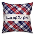thumbnail image 2 of Creative Products Home of the Brave Land of the Free 18x18 Spun Poly Pillow, 2 of 3