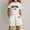 White, variant on SNKSDGM Girls Birthday Girl Outfit 2 Year Old Birthday Girl Outfit 1 Year Old Girls Fashion Letter Print Casual Loose Short Sleeve Suit Birthday Girl Outfit 3 Year Old Dress 9-10 Years